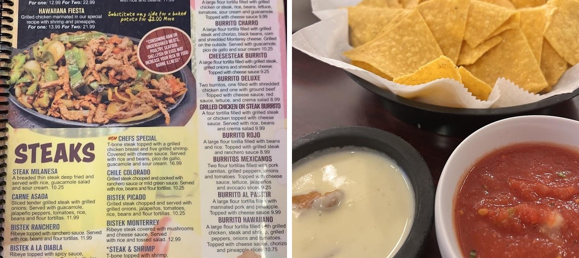 Fiesta Jalisco Mexican Grill Menu