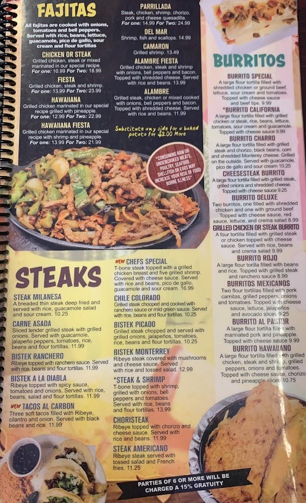 Fiesta Jalisco Mexican Grill Menu image 1