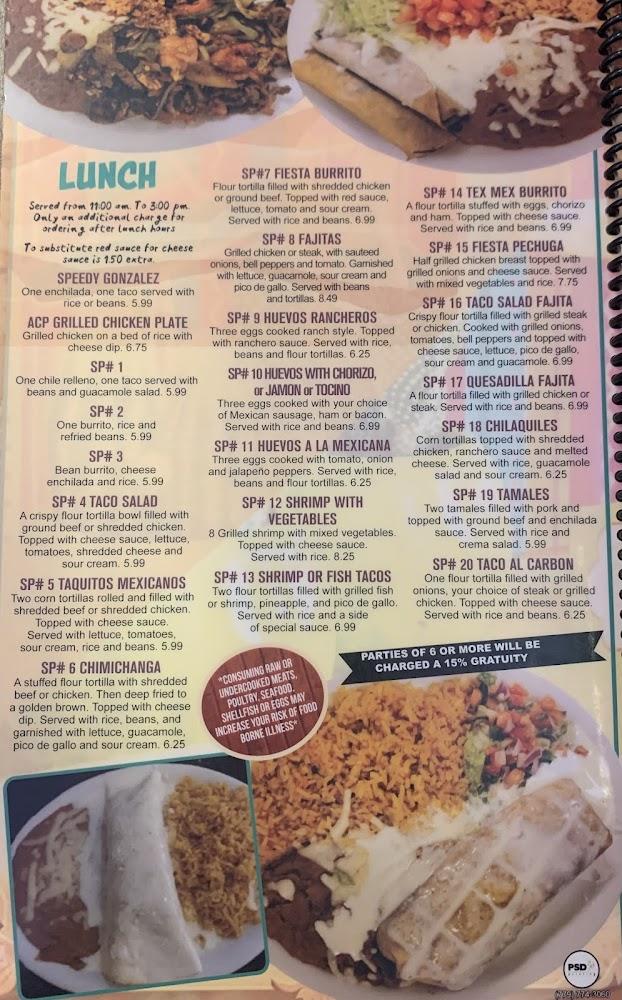 Fiesta Jalisco Mexican Grill Menu image 2